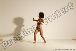 Underwear Gymnastic poses Woman Black Moving poses Slim medium brown Dynamic poses Academic